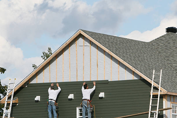 Professional Emergency Siding Repair technician working in Highspire, PA